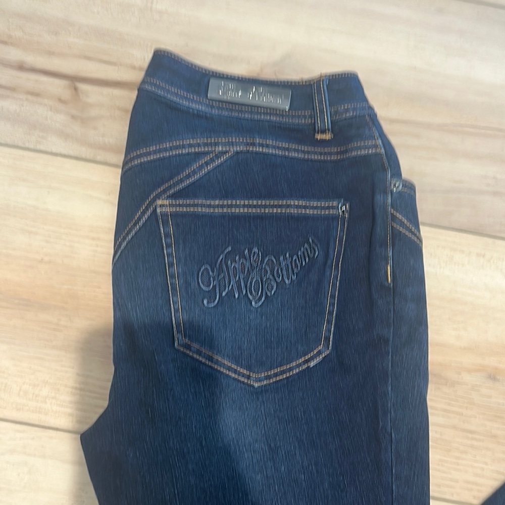 Apple Bottoms Dark Blue Straight Leg Jeans